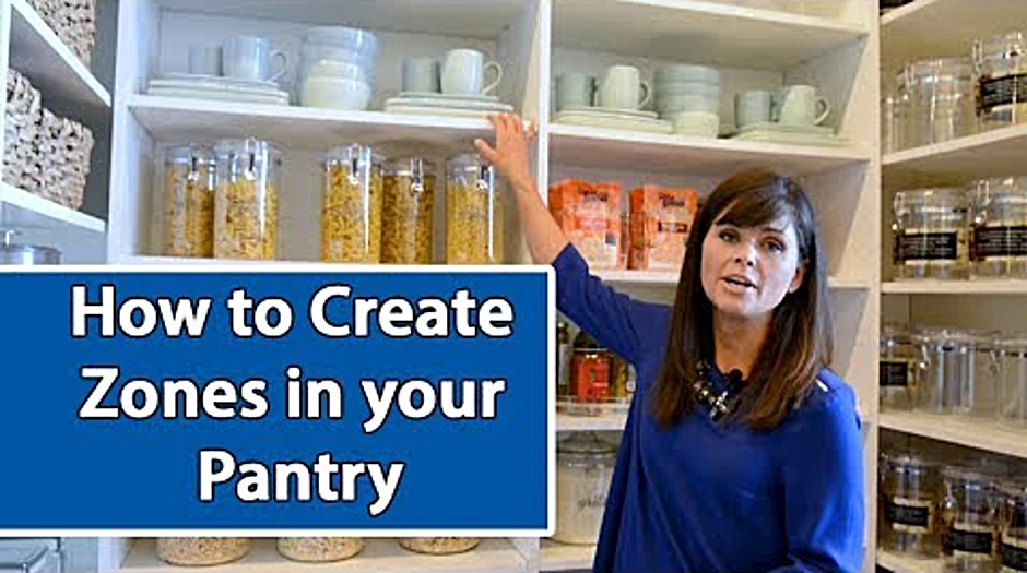 How is an LLC organized pantry into zones