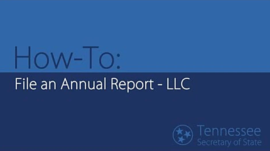 How to submit annual report for LLC