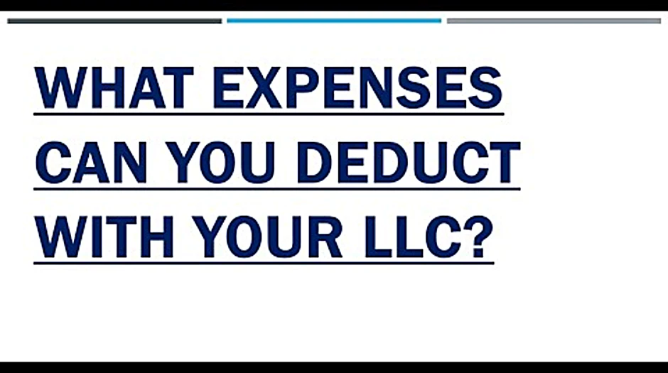 Where what LLC expenses can i write off health